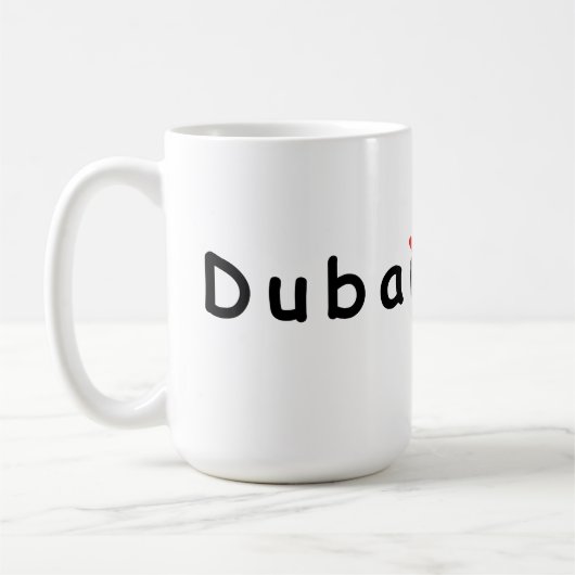 Ik hou van Dubai Koffiemok (Links)