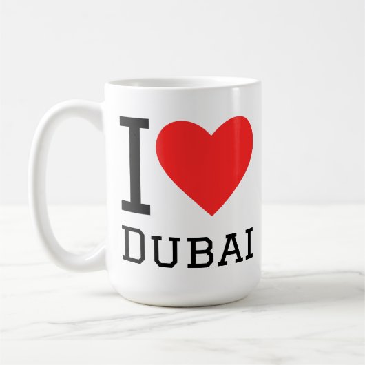 Ik hou van dubai koffiemok (Links)