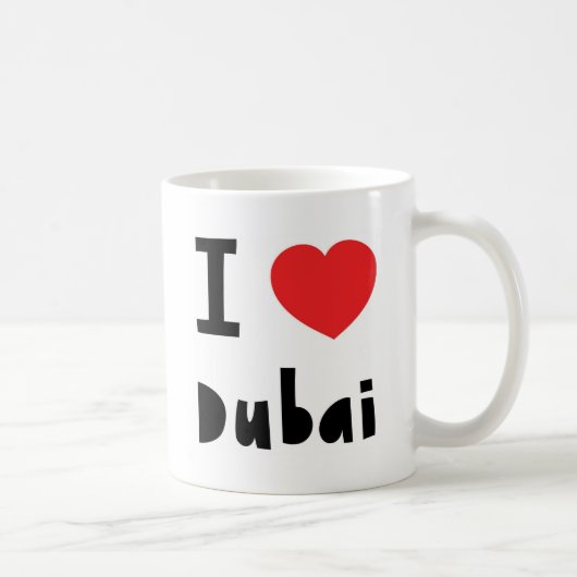 Ik hou van Dubai Koffiemok (Rechts)