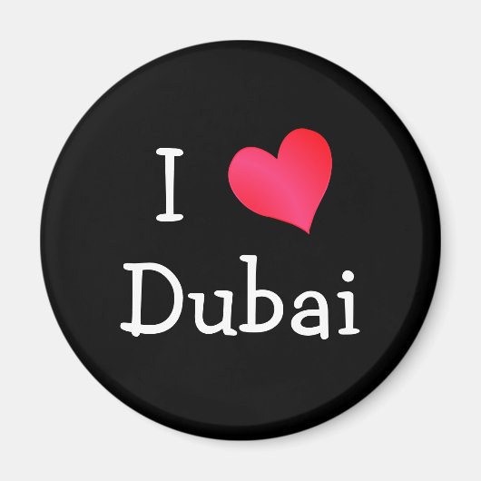 Ik hou van Dubai Magneet (Voorkant)