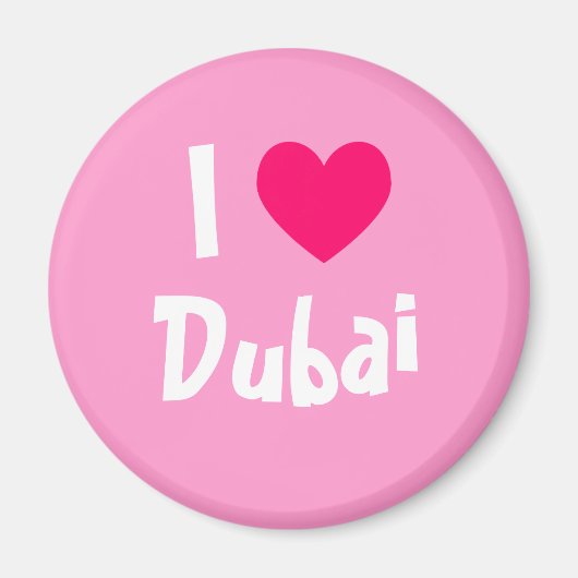 Ik hou van Dubai Magneet (Voorkant)