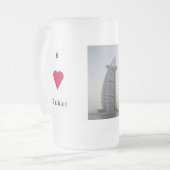 Ik hou van Dubai Matglas Bierpul (Voorkant links)