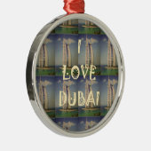 Ik hou van Dubai Metalen Ornament (Rechts)