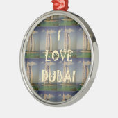 Ik hou van Dubai Metalen Ornament (Links)
