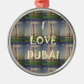 Ik hou van Dubai Metalen Ornament (Voorkant)