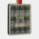 Ik hou van Dubai Metalen Ornament (Rechts)