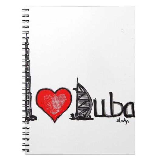 Ik hou van Dubai Notitieboek (Voorkant)