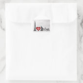 Ik hou van Dubai Ronde Sticker (Tas)