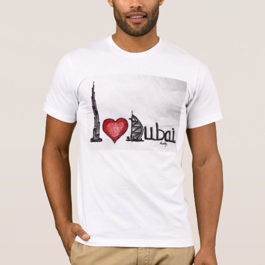 Ik hou van Dubai T-shirt (Voorkant)