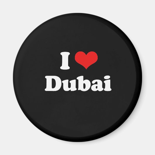 Ik hou van Dubai Tshirt Magneet (Voorkant)