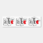 Ik hou van Dubai UAE Bumpersticker (Voorkant)