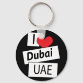 Ik hou van Dubai UAE Sleutelhanger (Voorkant)