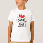 Ik hou van Dubai UAE T-shirt (Voorkant)