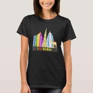 Ik hou van Dubai VAE Verenigde Arabische Emiraten T-shirt