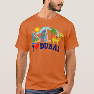 Ik hou van Dubai Verenigde Arabische Emiraten wolk T-shirt