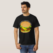 Ik hou van dubbele cheeseburgers t-shirt (Voorkant volledig)