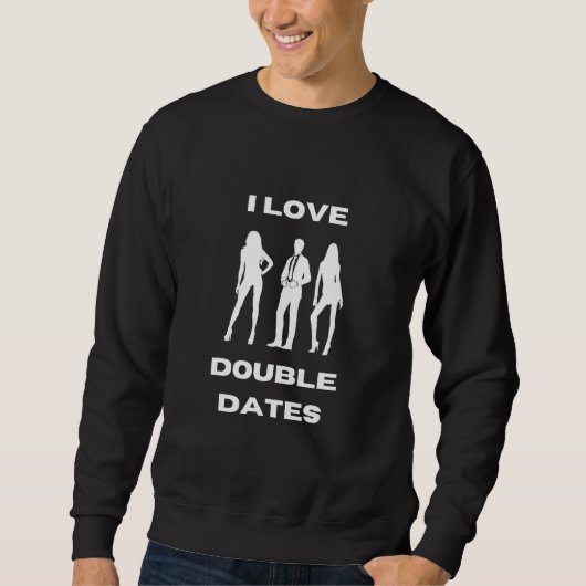 Ik hou van dubbele dates swinger trui (Voorkant)