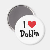 Ik hou van Dublin Magneet (Voorkant / Achterkant)