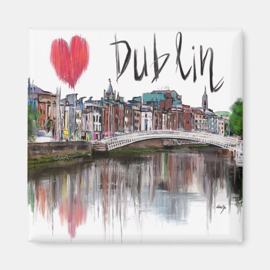 Ik hou van Dublin Magneet (Voorkant)