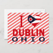 Ik hou van Dublin, Ohio Briefkaart (Voorkant / Achterkant)