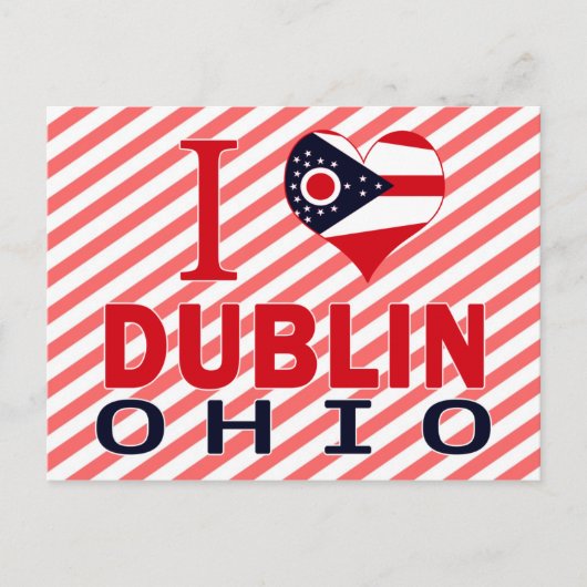 Ik hou van Dublin, Ohio Briefkaart (Voorkant)