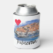 Ik hou van Dubrovnik Blikjeskoeler (Blikje Voorkant)
