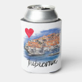 Ik hou van Dubrovnik Blikjeskoeler (Blikje Achterkant)