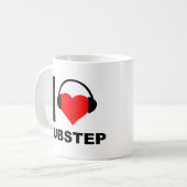 Ik Hou Van Dubstep Grappige Mok (Voorkant links)