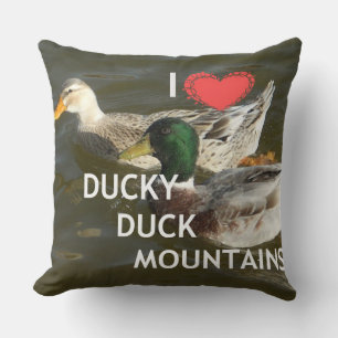 Ik hou van Duck Duck Mountain Kussens