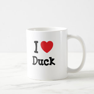 Ik hou van Duck hart T-Shirt Koffiemok