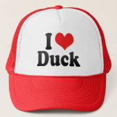 Ik hou van Duck Trucker Pet (Voorkant)