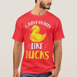 Ik hou van Ducks Ducky Bath Speelgoed Cute Rubbe T-shirt