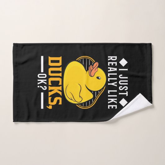 Ik hou van Ducks Handdoek (Handdoek)