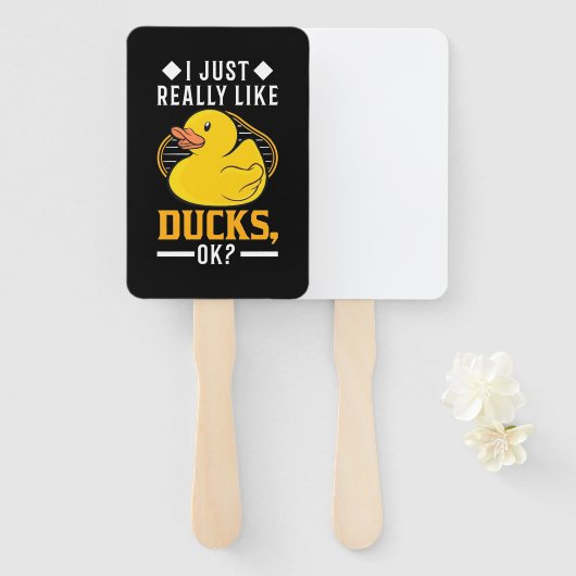 Ik hou van Ducks Handwaaier (Voorkant en achterkant)