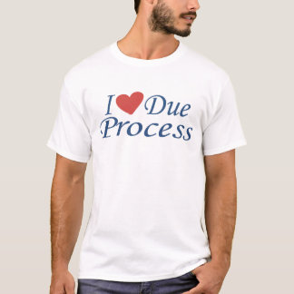 Ik hou van due process t-shirt