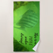 Ik hou van duiken Fun Onderwater Vis Foto Strandlaken (Voorkant)