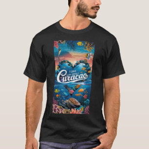 Ik hou van duiken op Curacao T-shirt