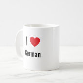 Ik hou van Duits Koffiemok (Voorkant links)