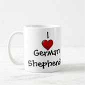 Ik hou van Duitse herders Koffiemok (Links)