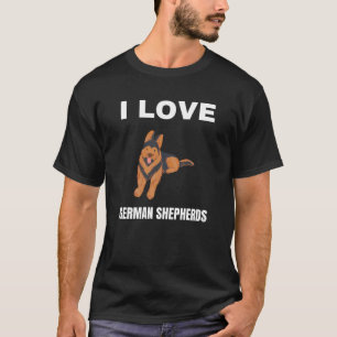 Ik hou van Duitse herders T-shirt
