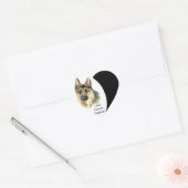 Ik hou van Duitse herdershond, huisdier met hart Sticker (Envelop)
