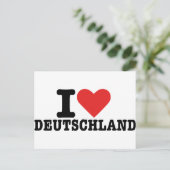 Ik hou van Duitsland Briefkaart (Staand voorkant)