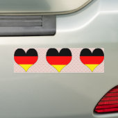 Ik hou van Duitsland Bumpersticker (Op auto)