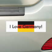 Ik hou van Duitsland! Bumpersticker (Op auto)