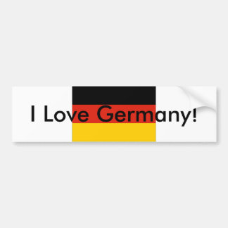 Ik hou van Duitsland! Bumpersticker
