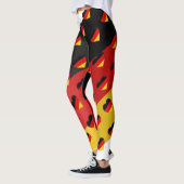 Ik hou van Duitsland, Duits vlag, hartspatroon Leggings (Links)