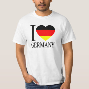 Ik hou van Duitsland, Duits vlaggenhart T-shirt