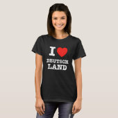 Ik hou van Duitsland Duitse Liefde T-shirt (Voorkant volledig)