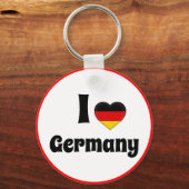 Ik hou van Duitsland en Duits hart - reizen/sport Sleutelhanger (Voorkant)