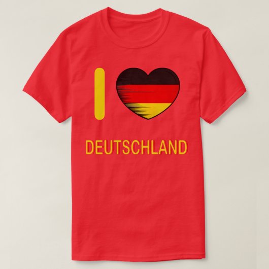 Ik hou van Duitsland Mijn huis Mijn land 3 T-shirt (Design voorkant)